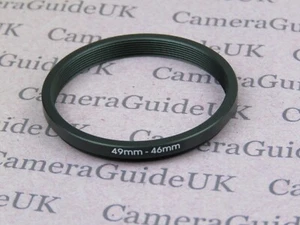 49mm to 46mm 49mm-46mm Stepping Step Down Filter Ring Adapter - Picture 1 of 2