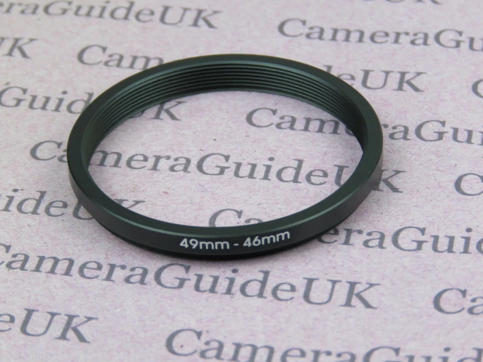 49mm to 46mm 49mm-46mm Stepping Step Down Filter Ring Adapter  - Image 1 of 2
