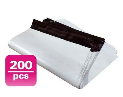 Yens® 200#M4 WHITE POLY MAILERS ENVELOPES Self Sealing BAGS 10 x 13