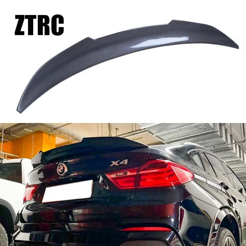 Carbon Fiber Trunk Wing Spoiler For BMW X4 F26/X4M 2014-2018 28i 35i M40i Foto 1 de 4