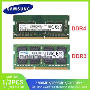 SAMSUNG Laptop RAM DDR4 DDR3 8GB 16GB 2666/3200MHz PC4 Notebook RAM Memory a Lot - Picture 1 of 6