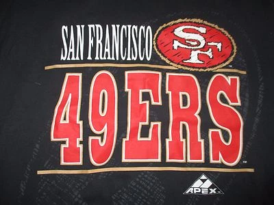 Camiseta vintage Apex-One Label - SAN FRANCISCO 49ERS (LG) Foto 1 de 4