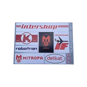EAST GERMAN/DDR Manufacturer named brands adhesive decal set vintage retro - Picture 1 of 4
