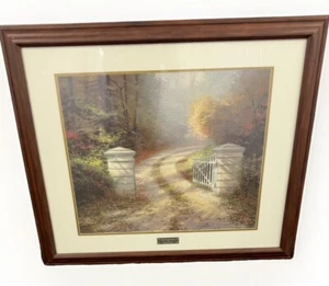 The Autumn Gate by Thomas Kinkade Library Edition 35" X 30" Lithograph Print - Picture 1 of 6
