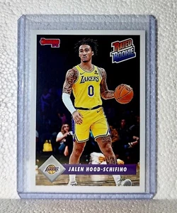 Tarjeta de novato Jalen Hood-Schifino novato 2023-24 Panini NBA #33 clasificación Lakers 1/715 - Imagen 1 de 2