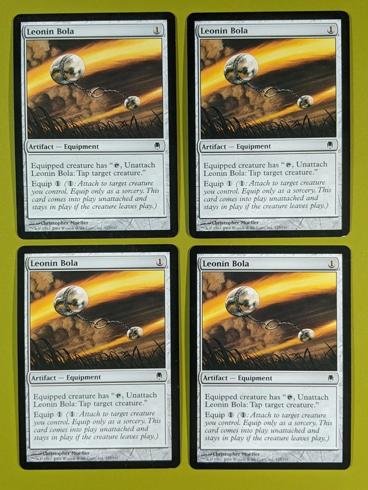 Leonin Bola x4 Darksteel 4x Playset Magic the Gathering MTG  - Image 1 of 1