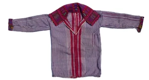 Vintage Children's Poncho/Shirt - Todos Santos Guatemala Huehuetenango 21" x 41" - Picture 1 of 6