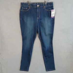 Gloria Vanderbilt Women's Comfort Curvy Skinny Jeans Size 14 Dark Wash NWT - Picture 1 of 24