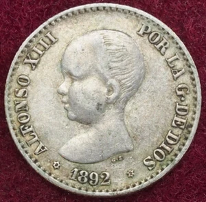 España 50 Centimos 1892 (92) (G0203) - Imagen 1 de 2