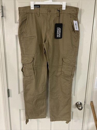 Jordan Craig Xavier OG Pantaloni cargo conici (cachi) taglia 38x32