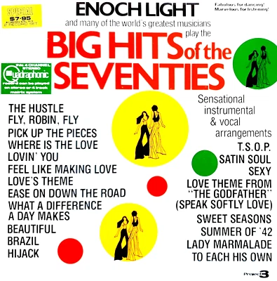 Enoch Light & The Light Brigade–Big Hits Of The Seventies 2LP Quadraphonic NEW - Image 1 of 2
