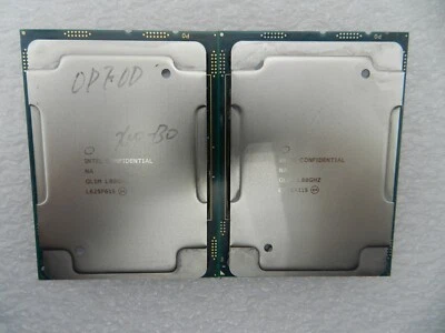 Intel Xeon Gold CPU processor QL1M 1.80ghz  (matching Pair) - Image 1 of 3