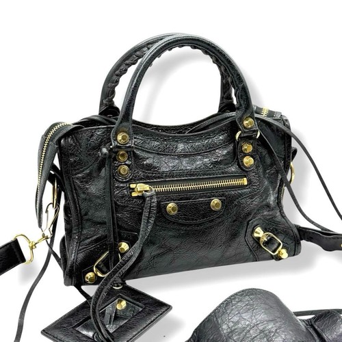 Borsa a tracolla Balenciaga Neo Classic Mini City 2 vie USATA originale #S2334