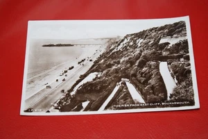 George VI postcard 1940's ,Bournemouth , The Pier from East Cliff, Dorset - Picture 1 of 3