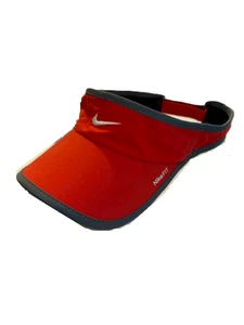 NUEVO NIKE Adulto FEATHERLIGHT Tenis/Golf/Visera para Correr-Rojo/Gris 209418-600 - Imagen 1 de 2