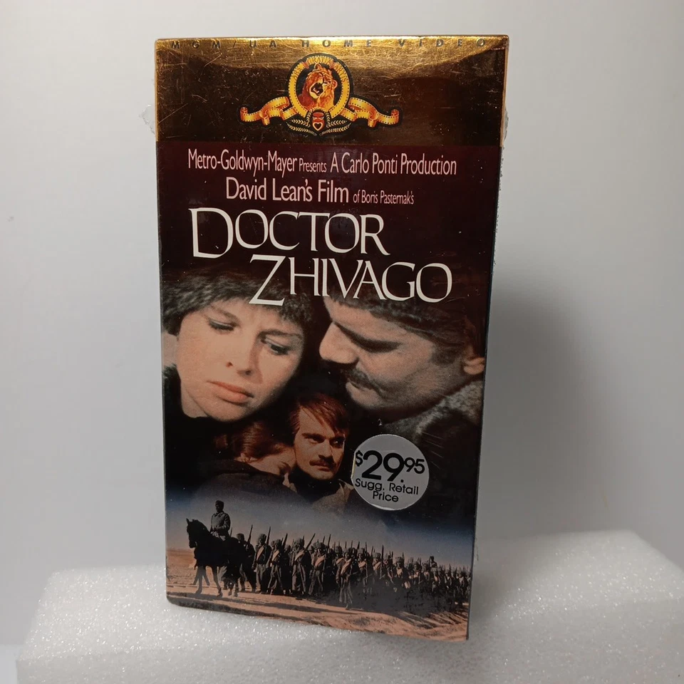 New VHS Tape Doctor Zhivago 1965 Release 2-Tape Set 3 Hours 20 Minutes Run Time - Image 1 of 4