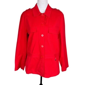 Josephine Chaus 14 rot 100 % Baumwolle Sport Langarm Freizeit Utility Jacke - Bild 1 von 13