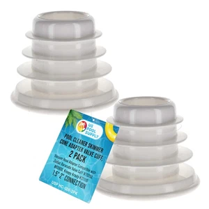U.S. Pool Supply Pool Cleaner Skimmer Cone Adapter Valve Cuff, 2 Pack - Picture 1 of 5