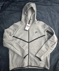 Nike Tech Fleece Windrunner Full Zip Hoodie Mens Size Large Tall Gray - Picture 1 of 4