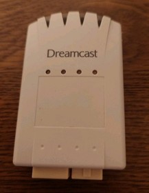 Sega Dreamcast 4X Memory Card HKT-4100 OEM Official Mega Tested Working 