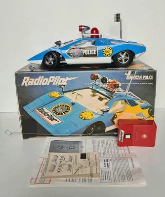 Radio Polizia Americana Pilot 1:12 In Plastica REALE Italia Vintage Lamborghini - Immagine 1 di 4