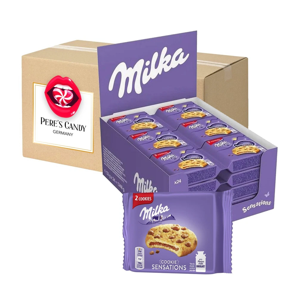 Milka Cookies Sensations 24 x 52g Mini Küchlein – Einzeln verpackt - Bild 1 von 3