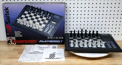 Nice Used Working Saitek Kasparov Alchemist Electronic Computer Chess Set Works - Image 1 of 4