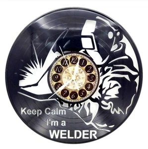Welder | Vinyl Record Clock | Wall Art | Unique gift | FREE SHIPPING - Picture 1 of 3