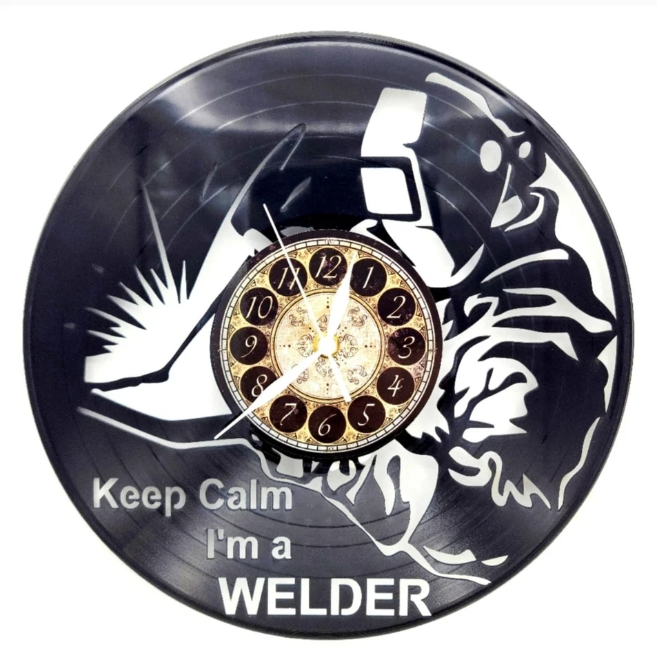 WELDER | Vinyl Record Clock | Wall Art | Unique gift | FREE SHIPPING - Image 1 of 2
