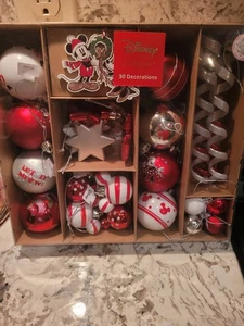 Primark Disney 30er Set Weihnachtsschmuck Mickey Neu Versiegelte Box Bruchsicher - Bild 1 von 16