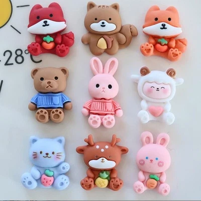 20Pcs Mixed Resin Cartoon Animals Flatback Buttons for Crafts DIY Embellishments - Image 1 of 4