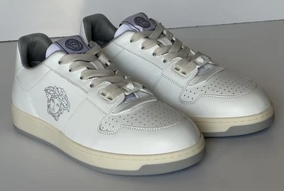 Zapatillas Mujer Versace Medusa Cuero Blanco 8 EE. UU. (38 Euro) 1014316 Nuevas en Caja $700 Foto 1 de 4