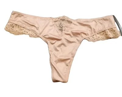 Victoria's Secret Large Nude Very Sexy Thong Knickers Panties ~ New With Tags - Image 1 of 4