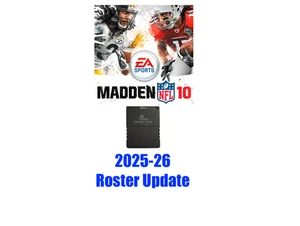 Madden NFL 10 2025 - 2026 Roster Update Memory Card PlayStation 2 PS2 Rosters 26 - Picture 1 of 1