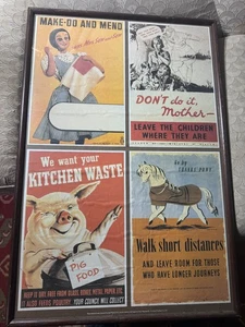 4er Set Victoria Printing Co "British World War 2 Patriotic Posters" - gerahmt - Bild 1 von 19