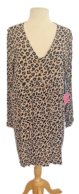 NWT Simply Southern Animal Print Babydoll Dress XXL Lined Office Cocktail School - Image 1 of 4