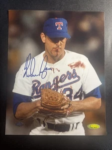 Nolan Ryan Bloody Lip Autographed 8x10 Ryan Foundation Hologram Tristar COA - Picture 1 of 6