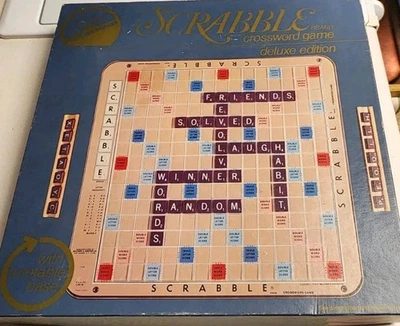 Scrabble Deluxe 1977 Turntable Edition Selchow & Righter Rotating Board Game GUC - Image 1 of 4