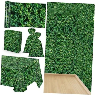 Rollo de mantel hojas verdes Jumbo hoja verde plástico cubiertas de mesa rollo  Foto 1 de 4
