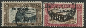 Italy 1926 Semi-postals 40¢ & 60¢ overprinted TRIPOLITANIA in black CDS used - Picture 1 of 1