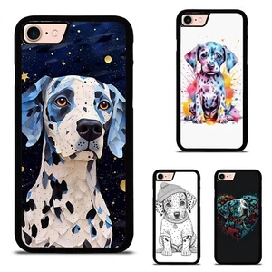 clipart puppy Dalmatian For iPhone XS 11 12 13 14 15 16 Pro Max Plastic TPU Case - Picture 1 of 25
