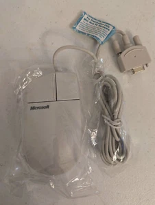 Vintage Microsoft Mouse Port Compatible Mouse 2.1A 93633 2-Button PS - Picture 1 of 3
