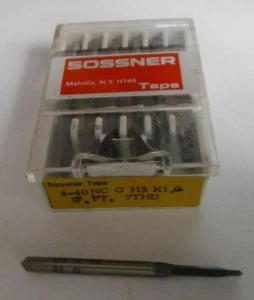 4 40 NC Rubinetto Sossner HS G H3 K1.0 Punta a spirale 7 filetti piombo - Foto 1 di 1