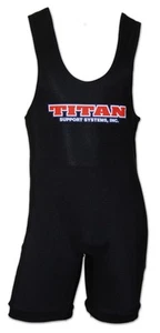 Titan Classic Black Powerlifting Singlet - IPF USPA Legal - Raw Powerlifting - Picture 1 of 1