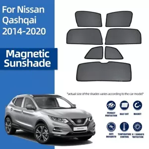 Window Sun Shade Visor Magnetic Reversible Shield Curtain For Nissan Qashqai 17- - Picture 1 of 15