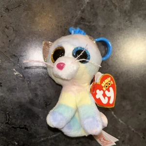 TY Beanie Boos - HEATHER the UniCat (Glitzeraugen) (Kunststoff-Schlüsselclip - 3 Zoll) - Bild 1 von 5