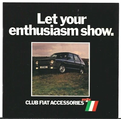 Fiat Accessories 1980-1981 UK Market Brochure 126 127 128 Strada X1/9 131 132 - Image 1 of 3