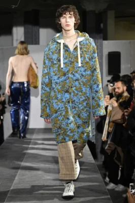 Abrigo de pasarela de lona Bouclé de Acne Studios RARO Foto 1 de 4