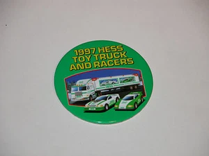 Camión y corredores Hess 1997 botón de cajero como nuevo - Imagen 1 de 2