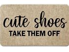 Welcome Mats for Front Door Rustic Farmhouse Shoes Take Them Off Door Mat 40X60 